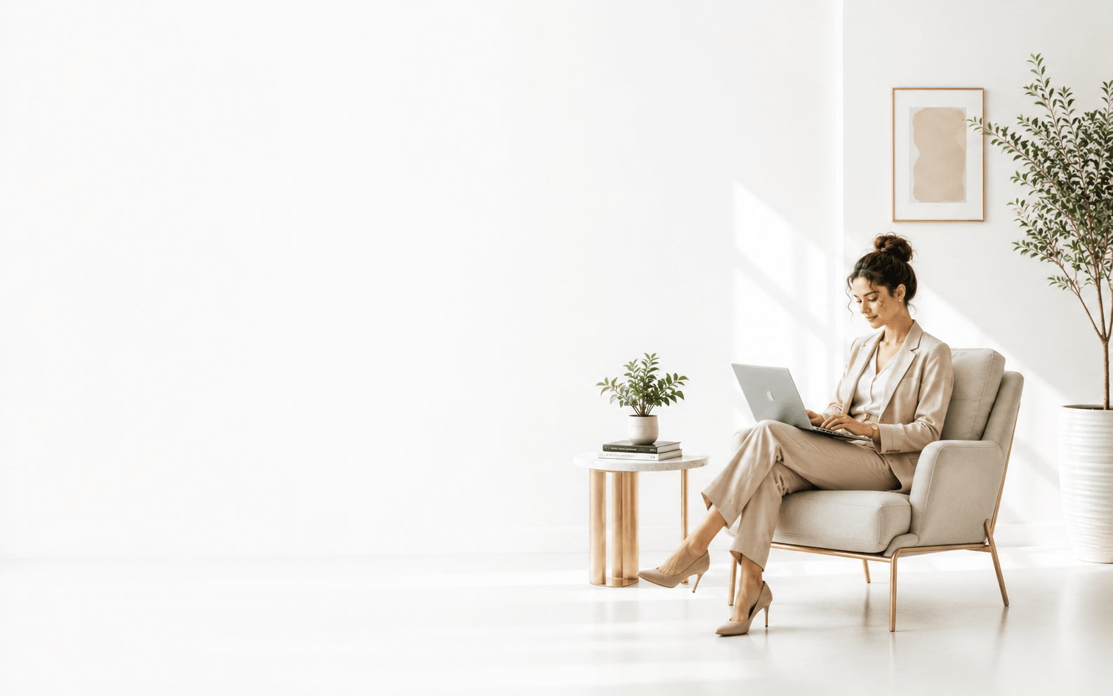Femme utilisant Senplist