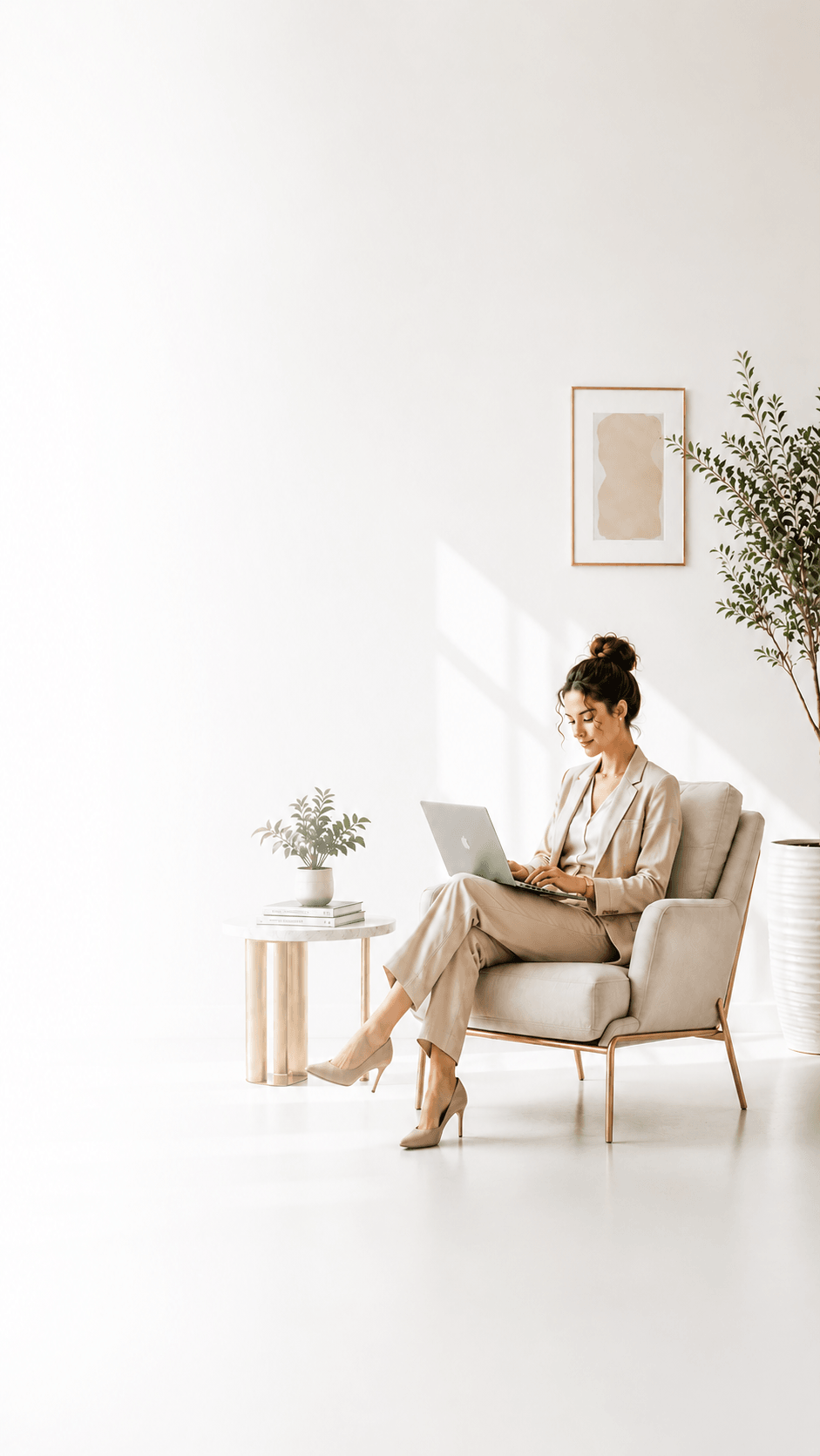 Femme utilisant Senplist